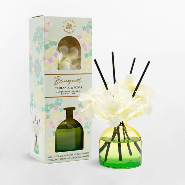 Mikado Bouquet Désodorisant Thé Blanc et Roses 170 ml