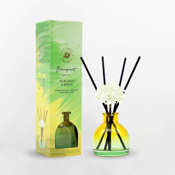 Mikado Bouquet Désodorisant Thé Blanc et Roses 40 ml