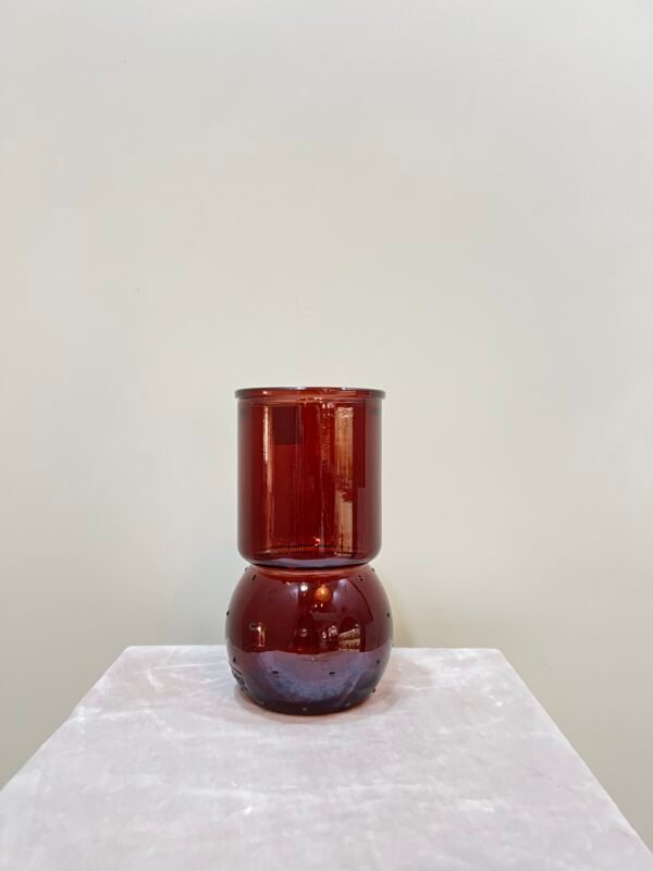 Vase organic perle | marron 17 cm