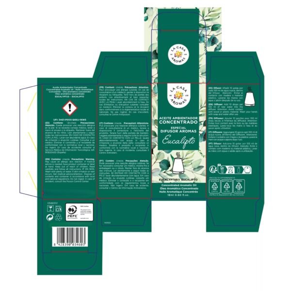 Huiles essentielles Eucalyptus à diffuser | Des arômes purs 18 ml – Image 2