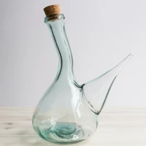 Huilier vinaigrier porron | verre soufflé transparent