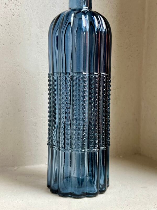 Bouteille en verre bleu toscane liège 500 ml – Image 5