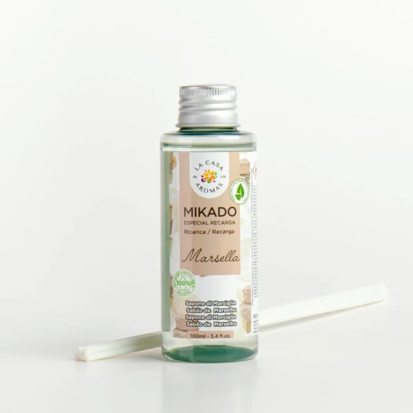 Recharge pour diffuseur de parfums à bâtonnets | savon de Marseille 100 ml