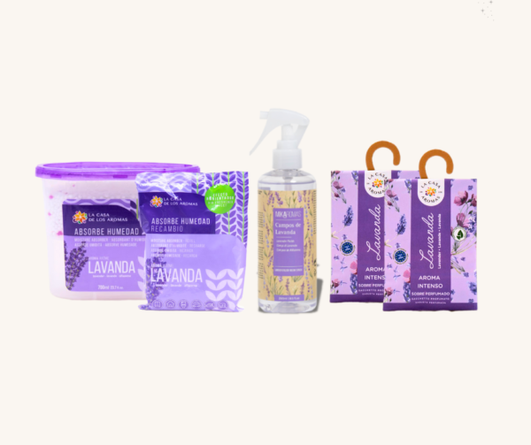 Pack Lavande 3-en-1 : Anti-Humidité, Désodorisant