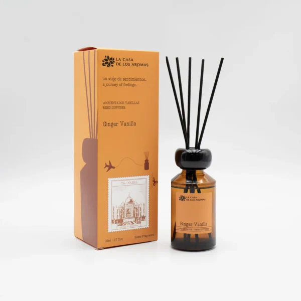 Parfum d'intérieur diffuseur de Gingembre Vanille 110 ml voyage « Taj Mahal » – Image 2