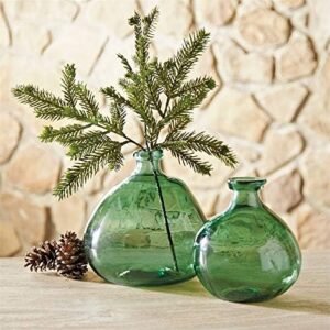 Vase en verre recyclé Vert Emeraude - irregular