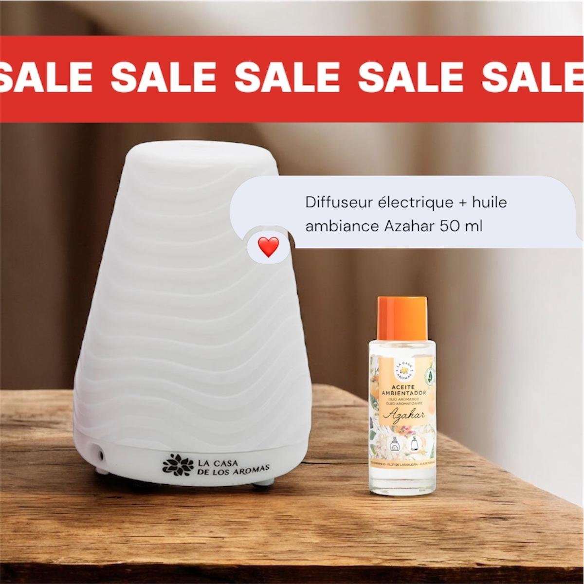 Duo Diffuseur Électrique Olas + Huile d'Ambiance Fleur d'Oranger OFFERTE