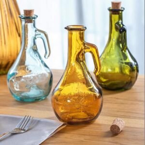 Huilier vinaigrier extra vierge | distributeur d'huile d'olive et de vinaigre de grande capacité 500ml