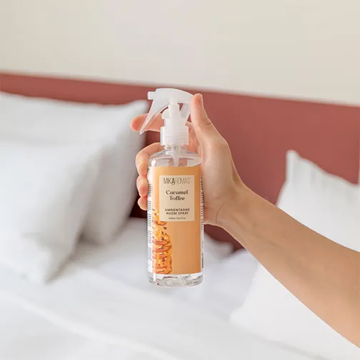 ☕🍪🤎📜🧸 Room Spray Saveur caramel toffee 250 ml- mikaromas – Image 2