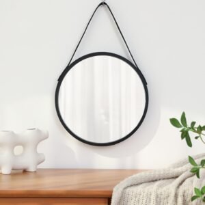 miroir moderne black 28 cm