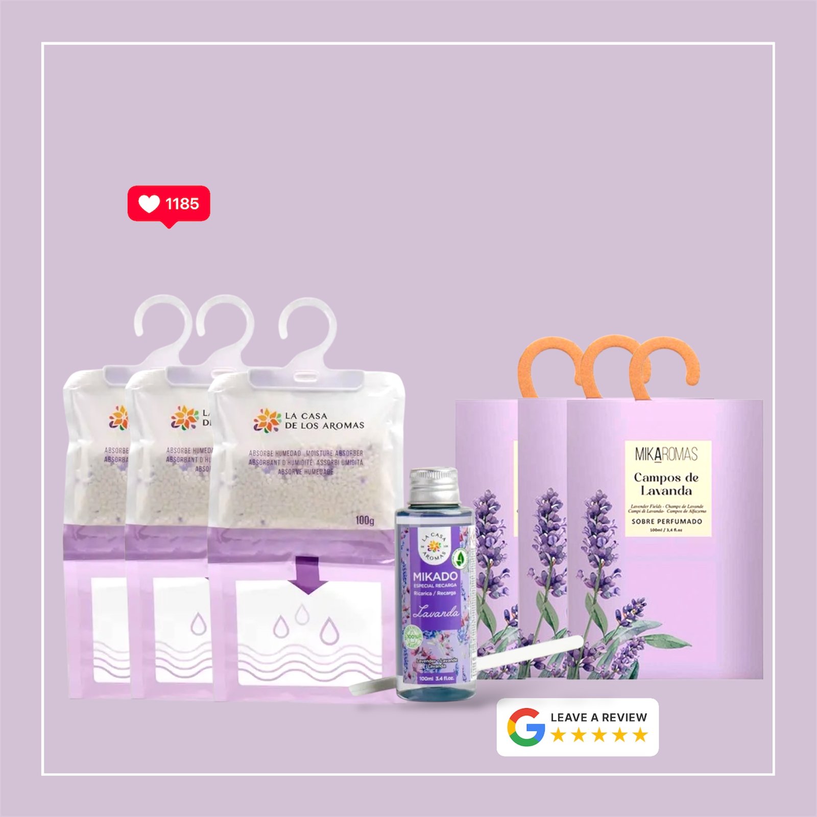 Déshumidificateur Absorbe-Humidité et parfums ambiance LUYYMS