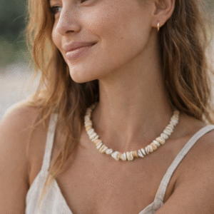 Collier nacre nude handmade