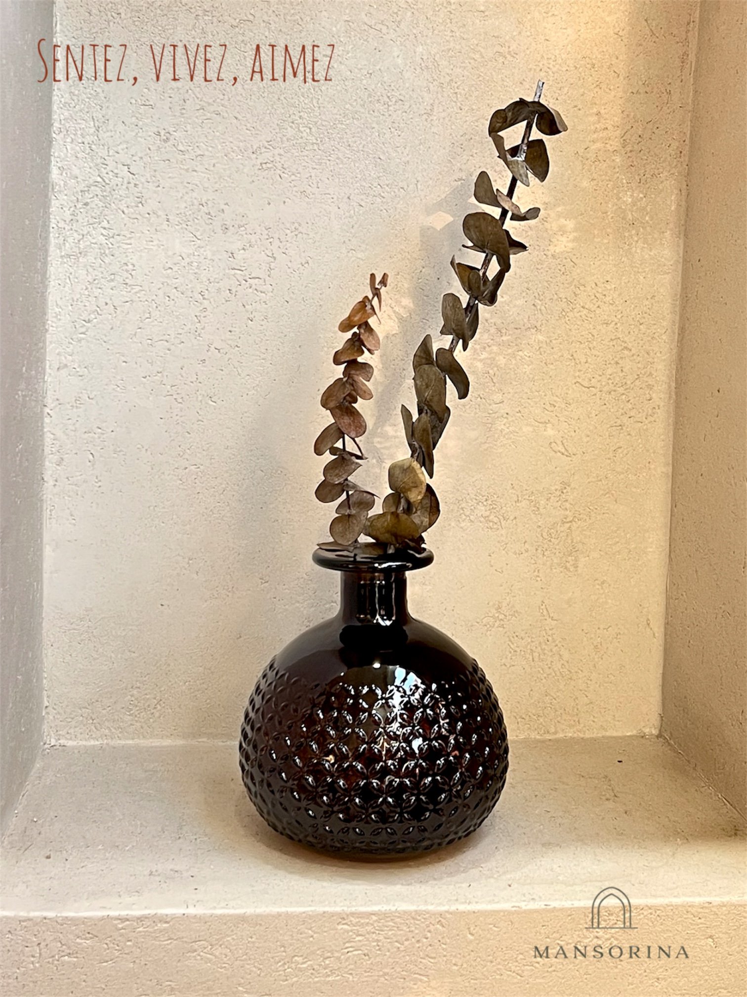 Brown Vase Luna | Décoration intérieure