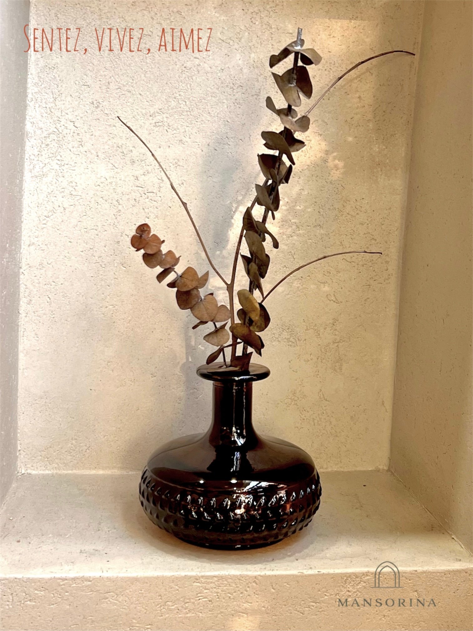 Brown Vase Luna | Décoration intérieure