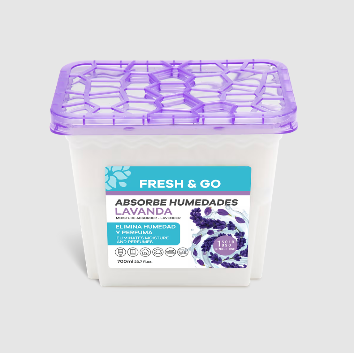Absorbeur d'humidité parfumé à la lavande 300 g