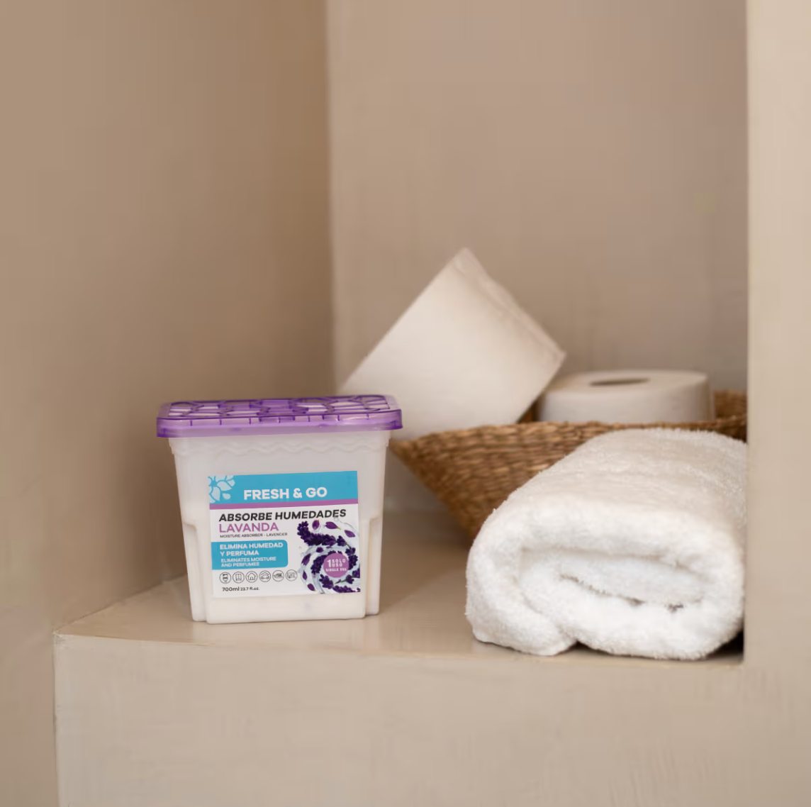 Absorbeur d'humidité parfumé à la lavande 300 g – Image 2