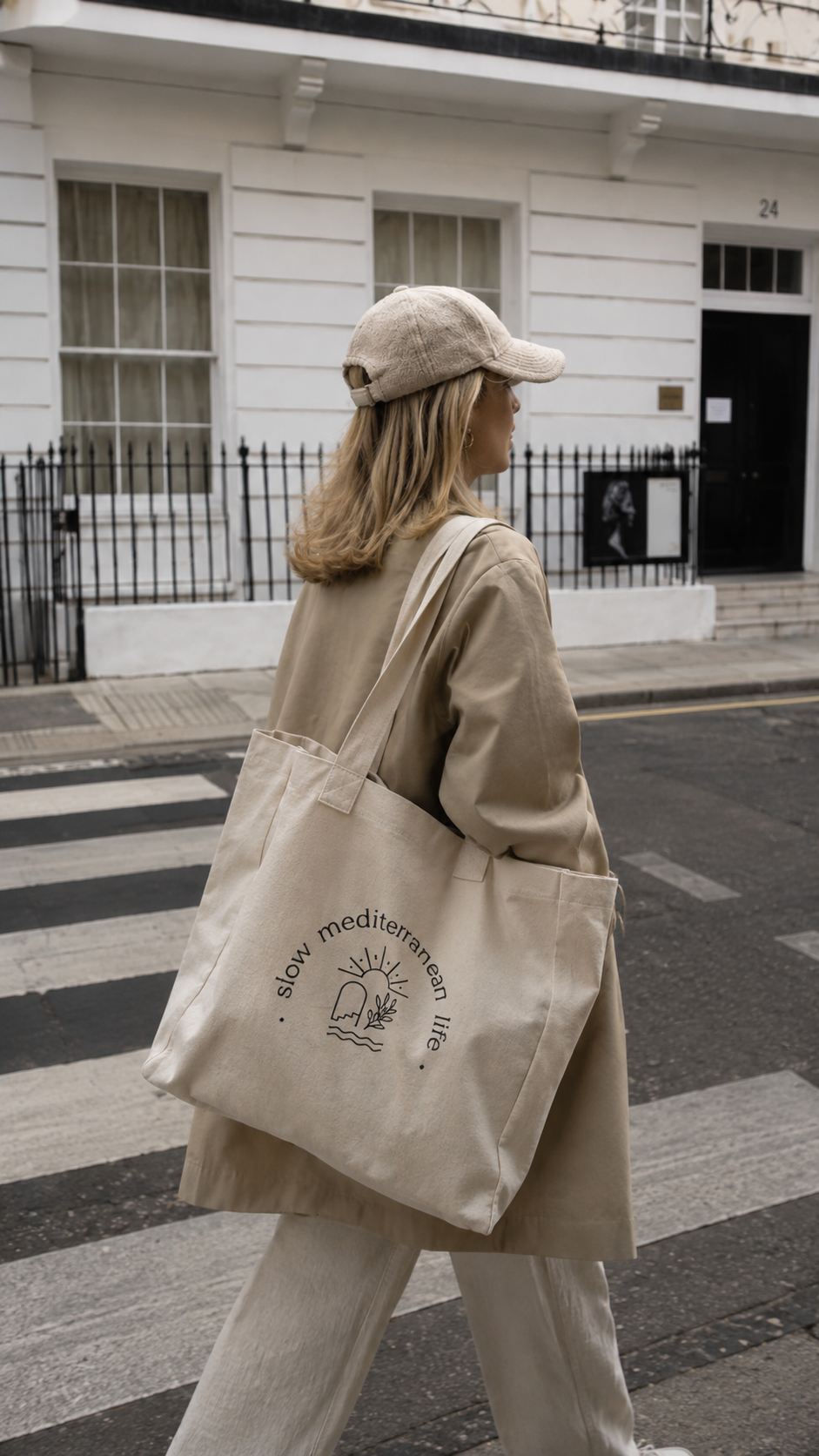 Cabas Slow Mediterranean Life — Beige