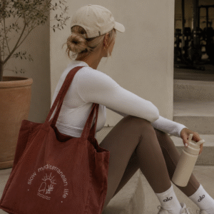Tote Bag Slow Mediterranean Life — Terracotta