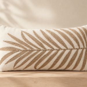Coussin palma greige