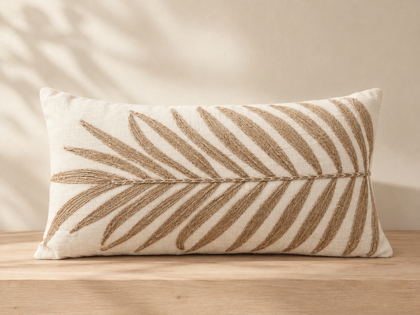 Coussin palma greige